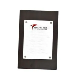 Kahverengi Ahşap Kağıt Açıklama Plak